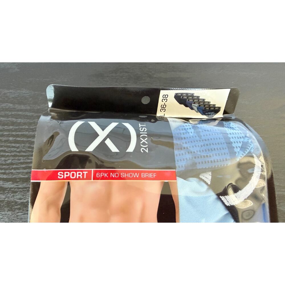 2(x)IST Men’s (x) Sport No-Show Briefs - 6-Pack - Large 36-38 - NIB - Picture 2 of 6